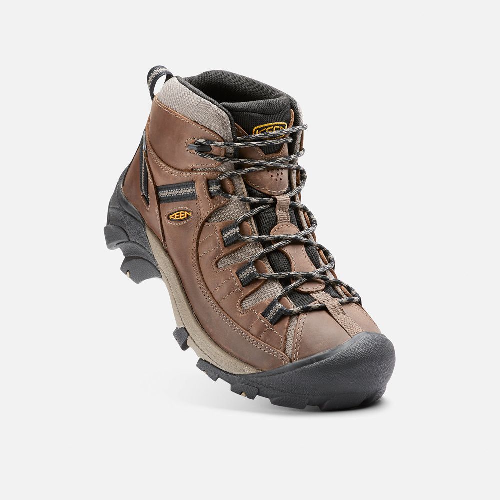 Bottes de Randonnée Keen Homme Marron/Noir | Targhee Ii Waterproof Mid | CZSPN-1408